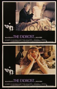 6p0776 EXORCIST 8 int'l LCs 1974 William Friedkin classic, Ellen Burstyn, possessed Linda Blair!