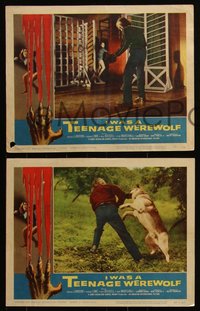 6p0783 I WAS A TEENAGE WEREWOLF 8 LCs 1957 AIP classic, Michael Landon, Albert Kallis & Reynold Brown!