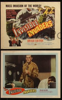 6p0785 INVISIBLE INVADERS 8 LCs 1959 an unearthly enemy defying modern science in a war to the death!