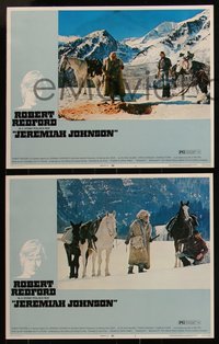 6p0787 JEREMIAH JOHNSON 8 LCs 1972 mountain man Robert Redford, directed by Sydney Pollack!