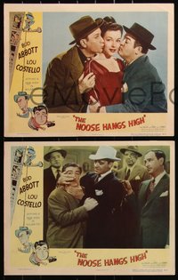 6p0842 NOOSE HANGS HIGH 7 LCs 1948 great images of wacky Bud Abbott & Lou Costello!