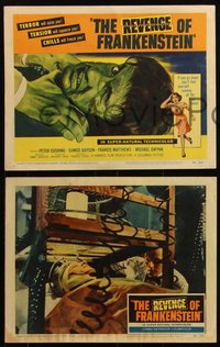 6p0814 REVENGE OF FRANKENSTEIN 8 LCs 1958 Hammer, Peter Cushing, Eunice Gayson!