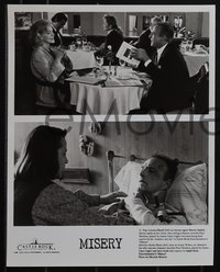 6p0316 MISERY presskit w/ 8 stills 1990 Rob Reiner, Stephen King, James Caan, Kathy Bates!