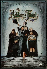 6r0600 ADDAMS FAMILY 1sh 1991 Raul Julia, Anjelica Huston, Christina Ricci, Christopher Lloyd!