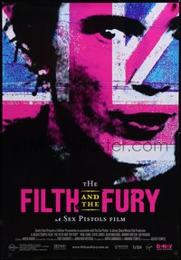 6r0086 FILTH & THE FURY Aust 1sh 2000 Julien Temple's Sex Pistols punk rock documentary, ultra rare!