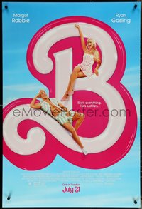 6r0626 BARBIE advance DS 1sh 2023 sexy Margot Robbie in title role, Ryan Gosling as Ken!