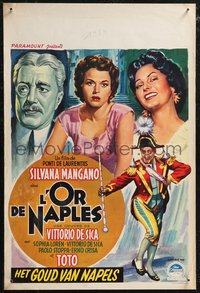 6r0415 EVERY DAY'S A HOLIDAY Belgian 1955 Vittorio De Sica, Silvana Mangano, Sophia Loren, rare!