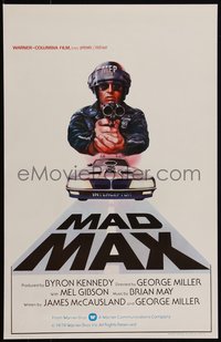 6r0417 MAD MAX Belgian 1982 art of wasteland cop Mel Gibson, George Miller Australian action classic