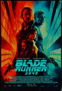 6r0649 BLADE RUNNER 2049 advance DS 1sh 2017 great montage image with Harrison Ford & Ryan Gosling!