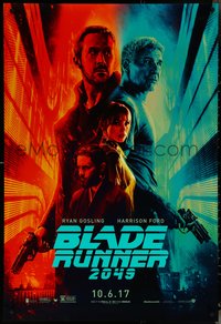 6r0652 BLADE RUNNER 2049 teaser DS 1sh 2017 great montage image with Harrison Ford & Ryan Gosling!