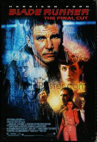 6r0648 BLADE RUNNER DS 1sh R2007 Ridley Scott sci-fi classic, art of Harrison Ford by Struzan!