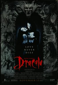 6r0658 BRAM STOKER'S DRACULA advance 1sh 1992 Francis Ford Coppola, Oldman & Ryder, w/ rating