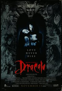 6r0659 BRAM STOKER'S DRACULA advance DS 1sh 1992 Francis Ford Coppola, Oldman & Ryder, w/ rating!