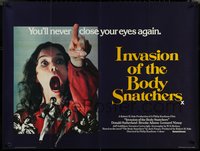 6r0041 INVASION OF THE BODY SNATCHERS British quad 1979 cool different image from the movie climax!