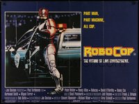 6r0052 ROBOCOP British quad 1987 Peter Weller is part man, part machine, all cop, ultra rare!