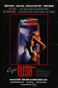 6r0665 CAFE FLESH video/theatrical 1sh 1982 Pia Snow, Marie Sharp, post nuclear sexy sci-fi!