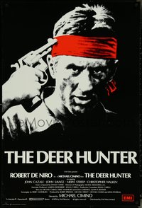 6r0091 DEER HUNTER English 1sh 1979 Michael Cimino directed, Robert De Niro, Russian Roulette!