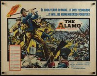 6r0362 ALAMO 1/2sh 1960 Brown art of John Wayne & Richard Widmark in the Texas War of Independence!