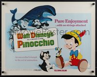 6r0372 PINOCCHIO 1/2sh R1978 Disney classic cartoon about wooden boy who becomes real!