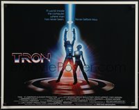 6r0379 TRON 1/2sh 1982 Walt Disney sci-fi, Jeff Bridges in a computer, cool special effects!