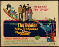 6r0382 YELLOW SUBMARINE 1/2sh 1968 psychedelic art of Beatles John, Paul, Ringo & George, rare!