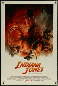 6r0757 INDIANA JONES & THE DIAL OF DESTINY advance DS 1sh 2023 Ford & cast by Tony Stella!