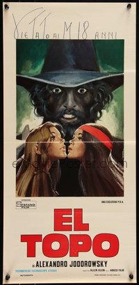 6r0289 EL TOPO Italian locandina 1974 Alejandro Jodorowsky bizarre cult classic, Enrico De Seta art!