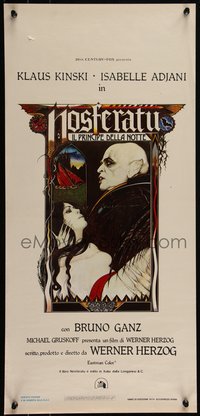 6r0311 NOSFERATU THE VAMPYRE Italian locandina 1979 Palladini art of vampire Kinski, ultra rare!