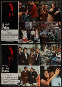 6r0557 GODFATHER 7 Italian 18x26 pbustas 1972 Coppola directed classic, Marlon Brando!