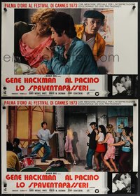 6r0560 SCARECROW 7 Italian 18x26 pbustas 1973 Pacino, Hackman, sexy Dorothy Tristan, ultra rare!