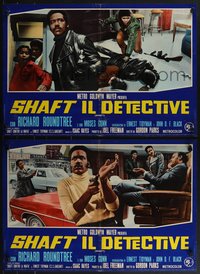 6r0525 SHAFT 10 Italian 18x26 pbustas 1971 completely different images of Richard Roundtree!