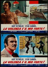 6r0526 SHAMUS 10 export Italian 18x26 pbustas 1973 private detective Burt Reynolds, ultra rare!