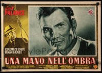 6r0590 MAN IN THE ATTIC Italian 13x19 pbusta 1954 super close-up creepy Jack Palance, ultra rare!