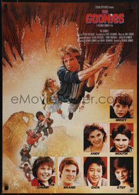 6r0463 GOONIES Stik International commercial Japanese 1985 Struzan art of cast, plus photos!