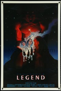 6r0786 LEGEND 1sh 1986 Tom Cruise, Mia Sara, Tim Curry, Ridley Scott, cool Blackshear fantasy art!