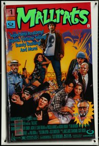 6r0806 MALLRATS DS 1sh 1995 Kevin Smith, Snootchie Bootchies, Stan Lee, comic artwork by Drew Struzan!