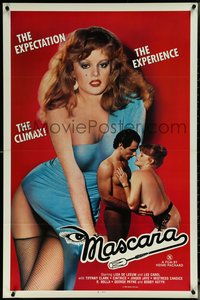 6r0812 MASCARA 1sh 1982 Lisa De Leeuw, sexploitation, The Expectation, The Experience, The Climax!