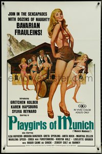 6r0861 PLAYGIRLS OF MUNICH 1sh 1977 join the sexcapades with dozens of naughty Bavarian frauleins!