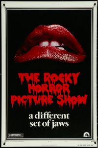 6r0898 ROCKY HORROR PICTURE SHOW 1sh R1980s classic lips, a different set of jaws!