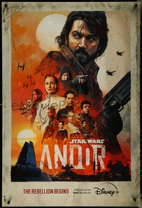 6r0148 ANDOR DS tv poster 2022 Star Wars, Disney+, art of Diego Luna and top cast!