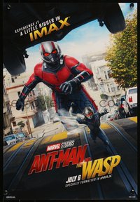 6r0353 ANT-MAN & THE WASP #198/500 IMAX mini poster 2018 Rudd/Lilly in title roles, ultra rare!