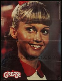 6r0388 GREASE 18x24 special poster 1978 Xerox/Paperback Book Clubs, smiling Olivia Newton-John!