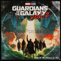 6r0390 GUARDIANS OF THE GALAXY VOL. 2 12x12 special poster 2017 Pratt, cast image, ultra rare!