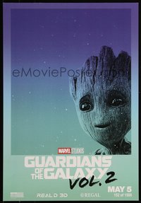 6r0355 GUARDIANS OF THE GALAXY VOL. 2 #152/1500 mini poster 2017 Marvel Comics, Groot, ultra rare!