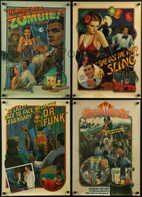 6r0343 HEUBLEIN 4 advertising posters 1979 Willardson & White art for many drinks, ultra rare!