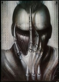 6r0094 H.R. GIGER signed #593/1000 26x37 art print 1980s creature used for Future Kill!
