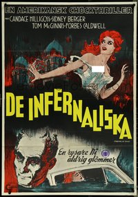 6r0138 CARNIVAL OF SOULS Swedish 1962 Candice Hilligoss, Sidney Berger, F. Germain horror art, rare!