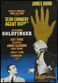 6r0140 GOLDFINGER Swedish R1967 Sean Connery as James Bond 007, Blackman as Pussy Galore, Aberg art!