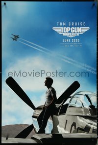 6r0967 TOP GUN: MAVERICK teaser DS 1sh 2022 Naval aviator Cruise on P-51 Mustang fighter airplane!