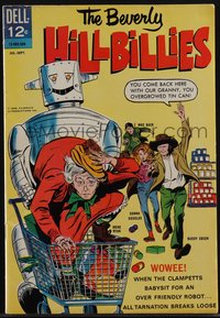 6s0392 BEVERLY HILLBILLIES #10 comic book September 1965 great robot cover art by Gene Colan!